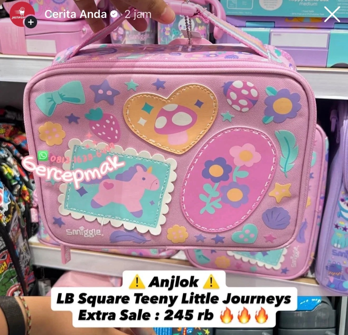 LB Square Little Journeys Pink